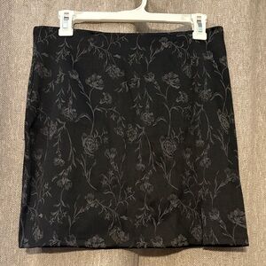 Metamorphosis vintage Black Floral Mini Skirt